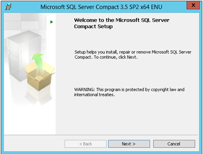 Microsoft sql server compact 3.5 sp2 end of life
